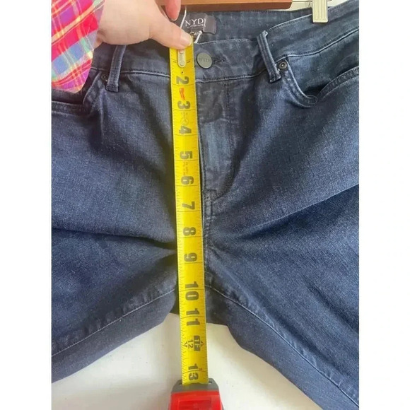 Women's NYDJ Marilyn Straight Jeans - Size 14P - Blue EUC! 0310 - Picture 7 of 11